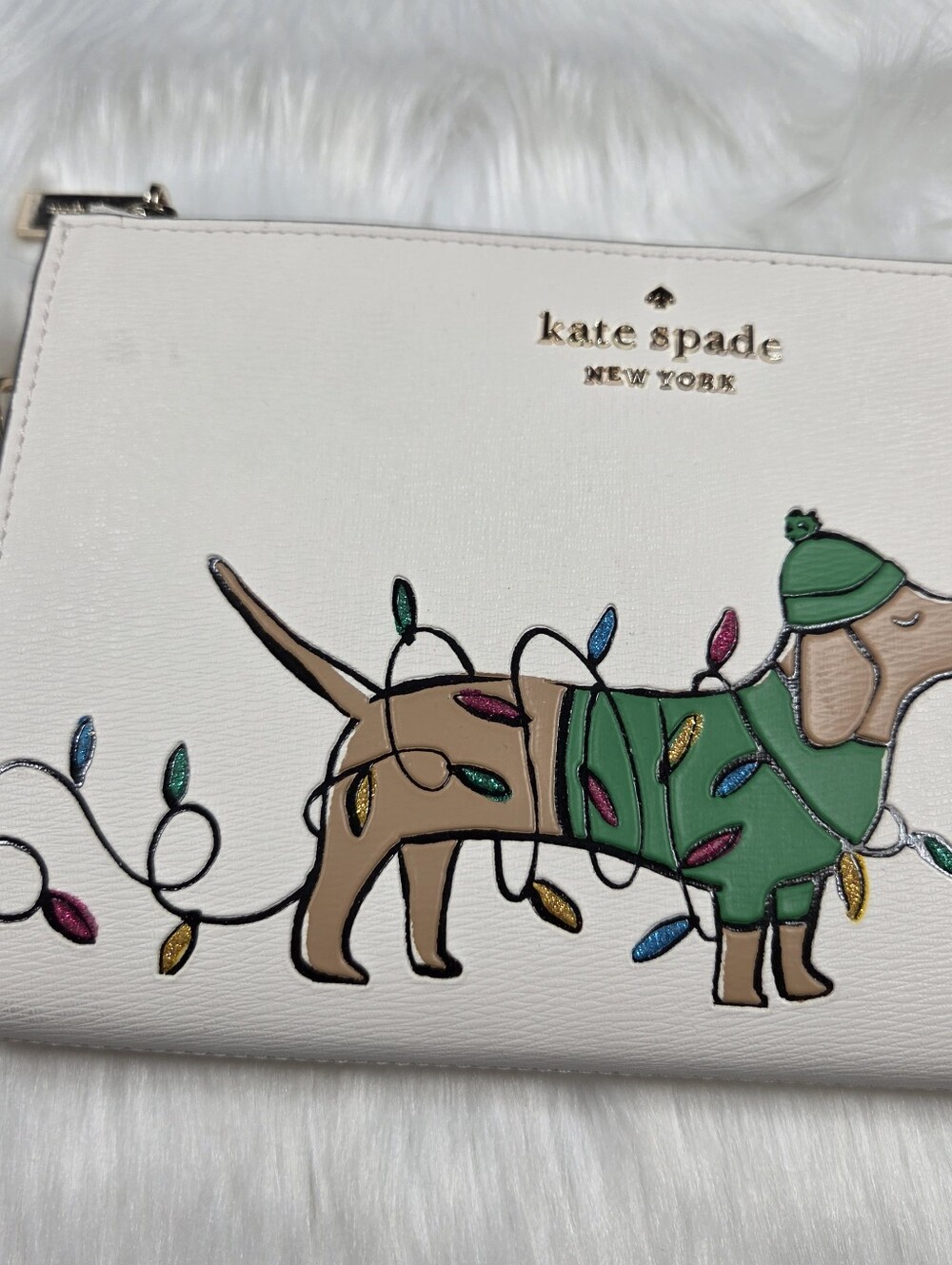Rare Kate Spade Claude Medium Dachshund Wristlet - Picture 3 of 10